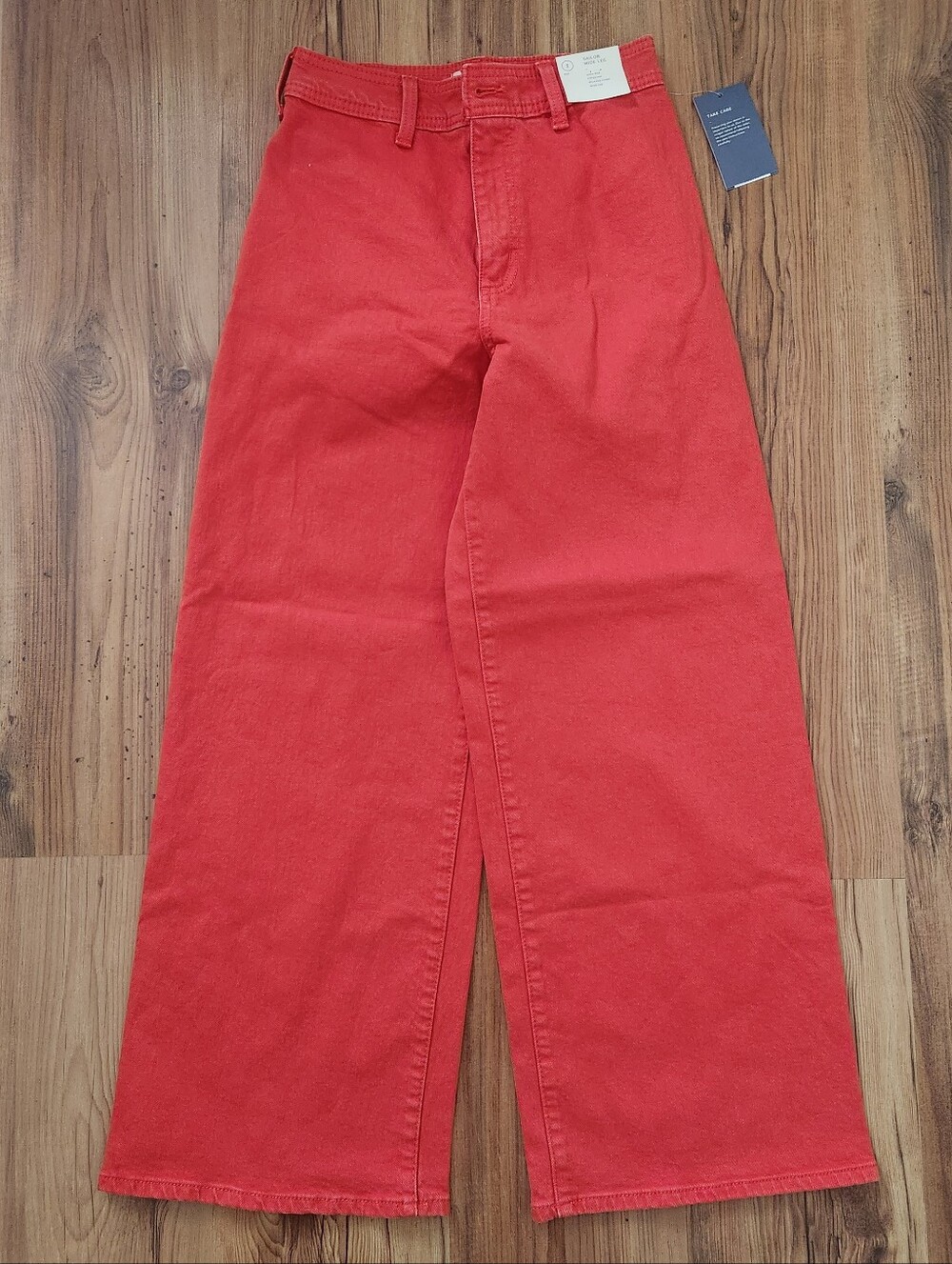 Universal Thread Bright Red Wide Leg Jeans